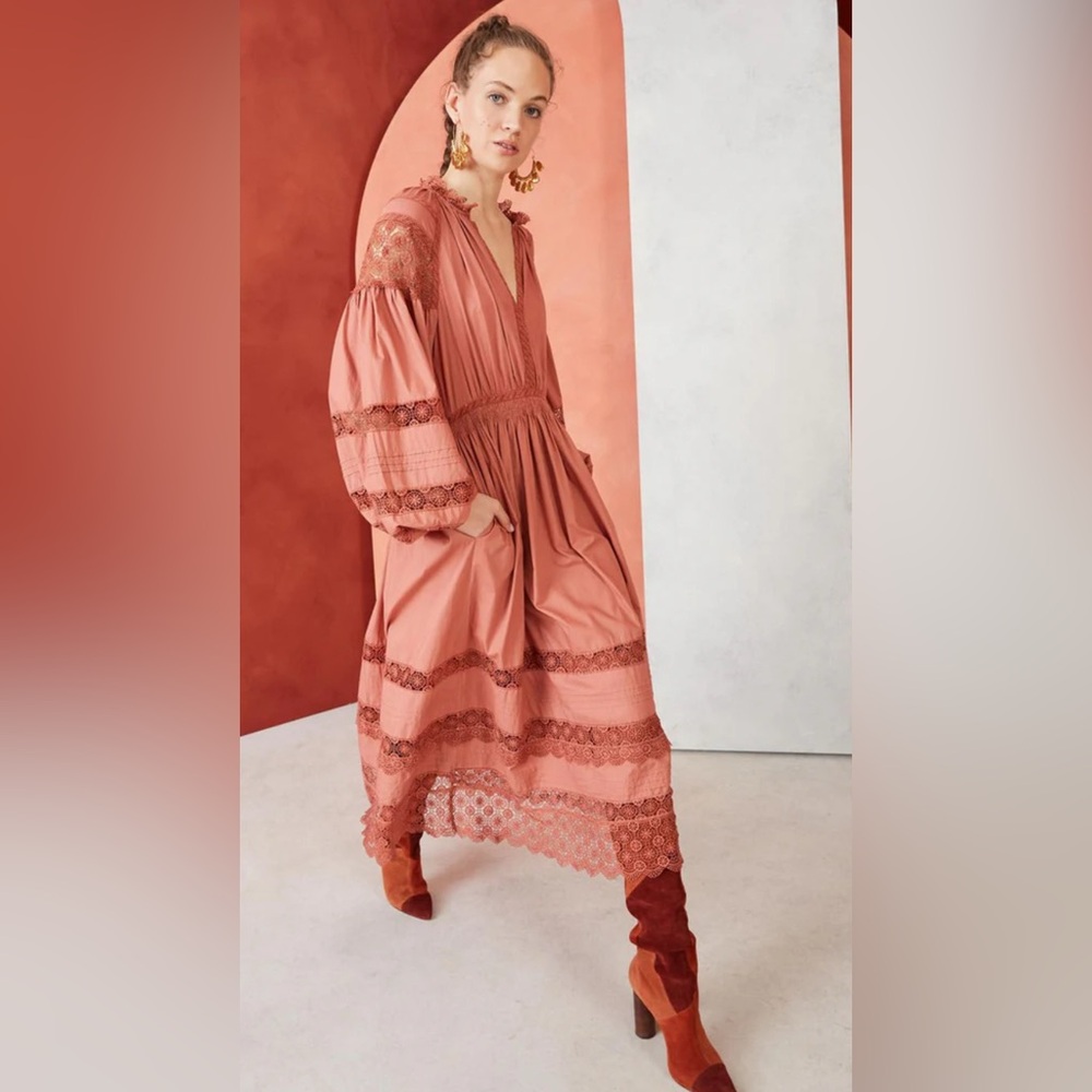 Ulla Johnson Dusty Rose Ophelia dress